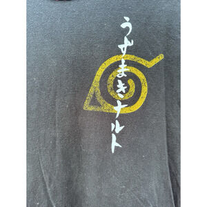 Naruto Uzumaki Anime T-Shirt M Men’s Y2K Graphic Manga Tee. Printed Front & Back
